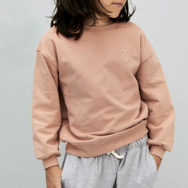 オーガニックコットン キッズ ドロップショルダースウェットシャツ