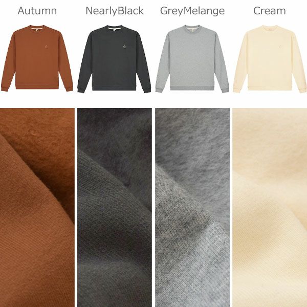 オーガニックコットン ドロップショルダースウェットシャツ