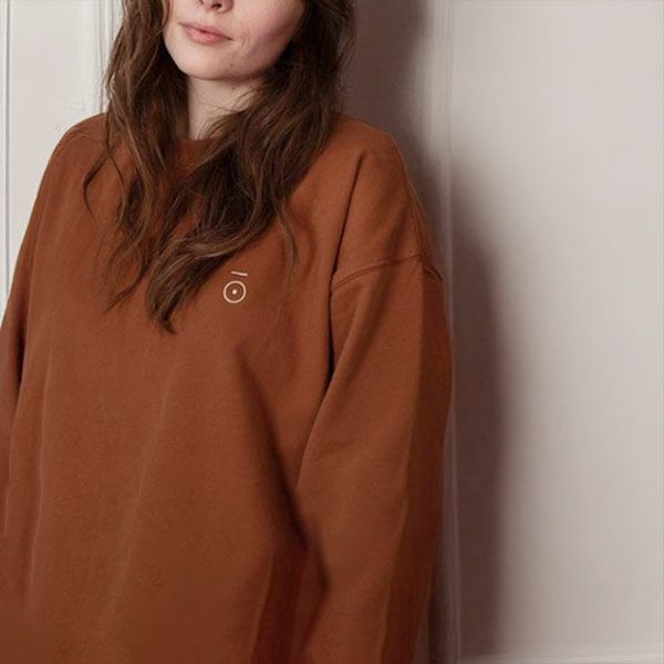 オーガニックコットン ドロップショルダースウェットシャツ