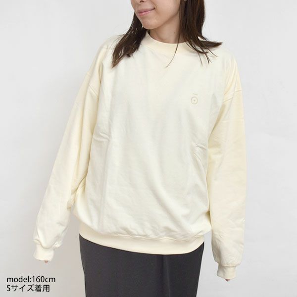 オーガニックコットン ドロップショルダースウェットシャツ