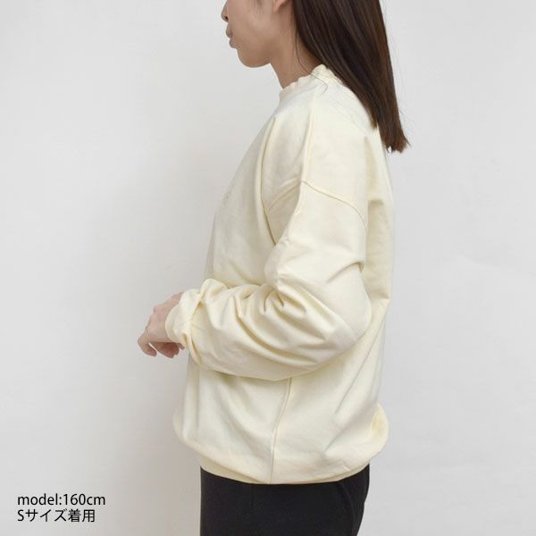 オーガニックコットン ドロップショルダースウェットシャツ