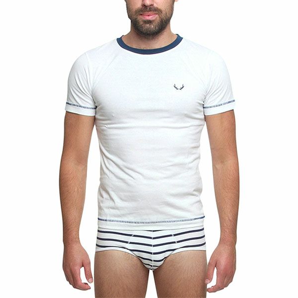 オーガニックコットン メンズブリーフ NAUTICAL Stripes