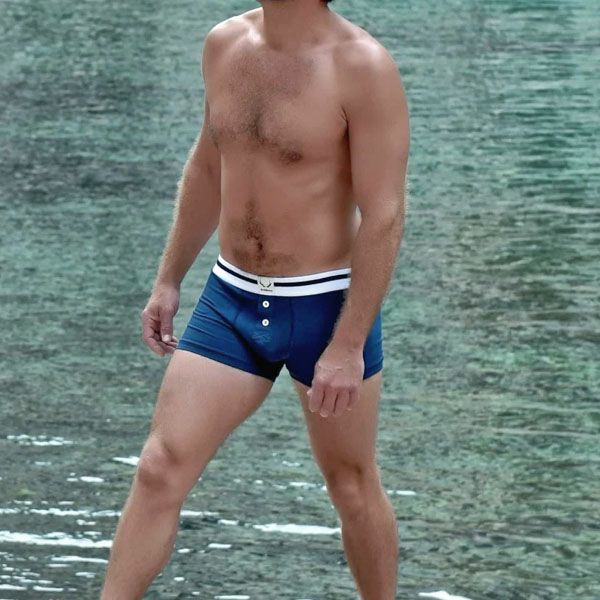 オーガニックコットン メンズボクサーパンツ NAUTICAL Trunk Buttons
