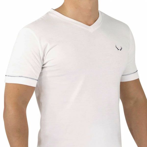 オーガニックコットン メンズVネックＴシャツ(半袖)