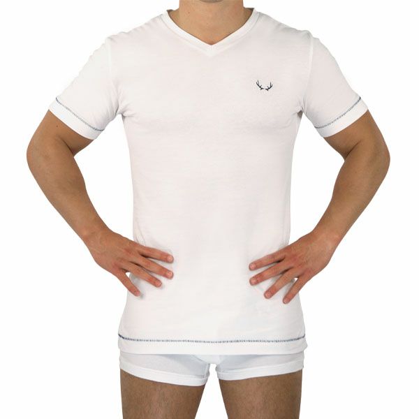 オーガニックコットン メンズVネックＴシャツ(半袖)