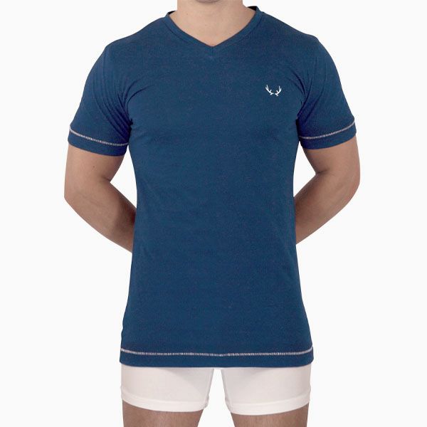 オーガニックコットン メンズVネックＴシャツ(半袖)