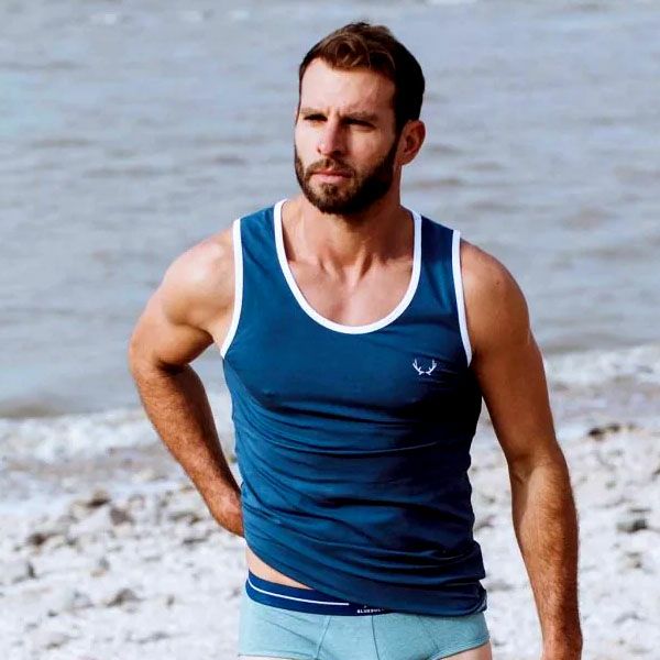 オーガニックコットン メンズタンクトップ