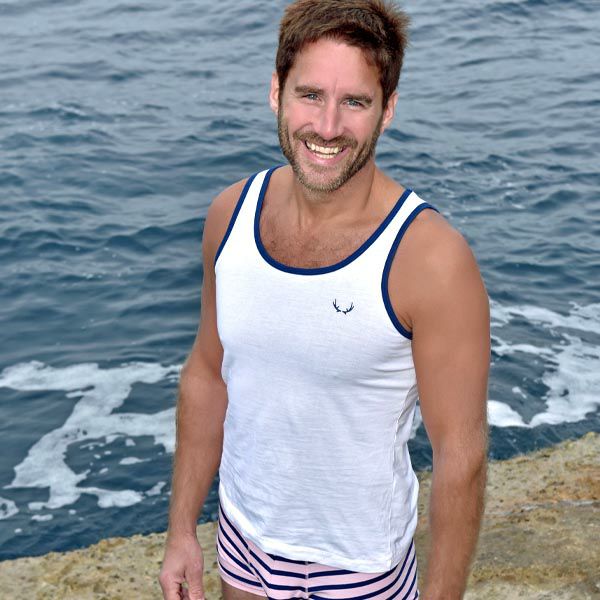 オーガニックコットン メンズタンクトップ