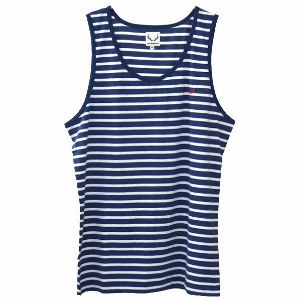 オーガニックコットン メンズタンクトップ Stripes