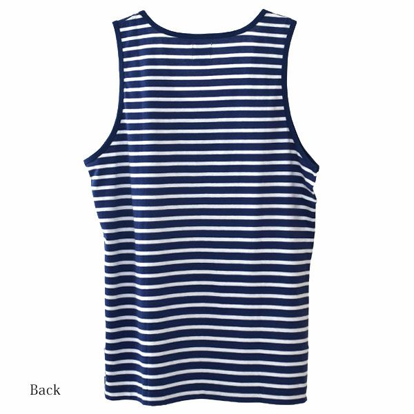 オーガニックコットン メンズタンクトップ Stripes