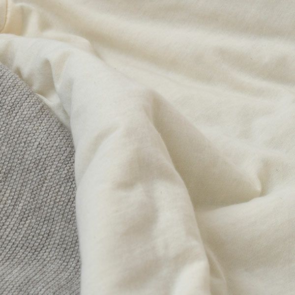 オーガニックコットン＆ヤク ガーターニットケープ グレー 80-90