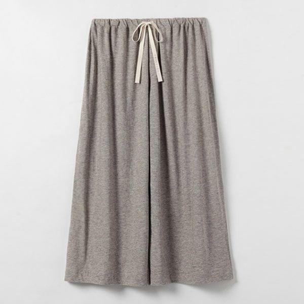 オーガニックコットン＆ヤク ギャザーパンツ グレー M