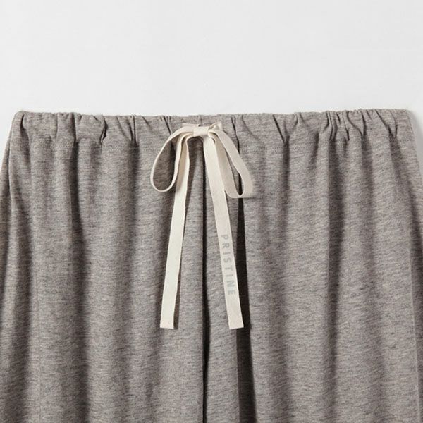 オーガニックコットン＆ヤク ギャザーパンツ グレー M