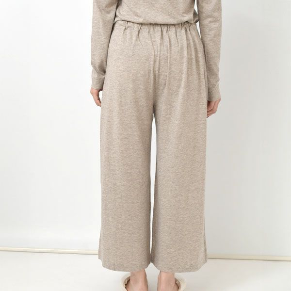 オーガニックコットン＆ヤク ギャザーパンツ グレー M