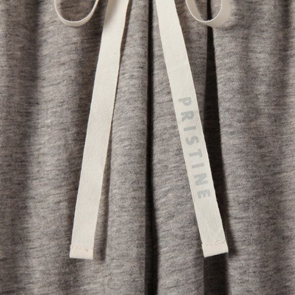 オーガニックコットン＆ヤク ギャザーパンツ グレー M