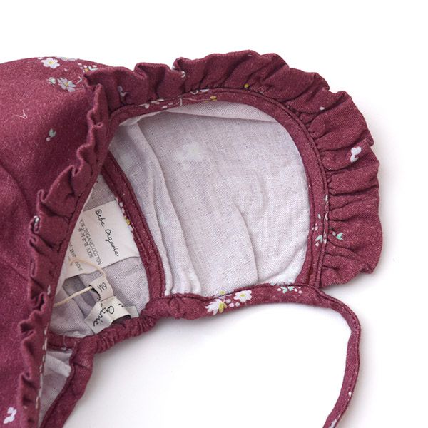 オーガニックコットン ベビー ボンネット Nora