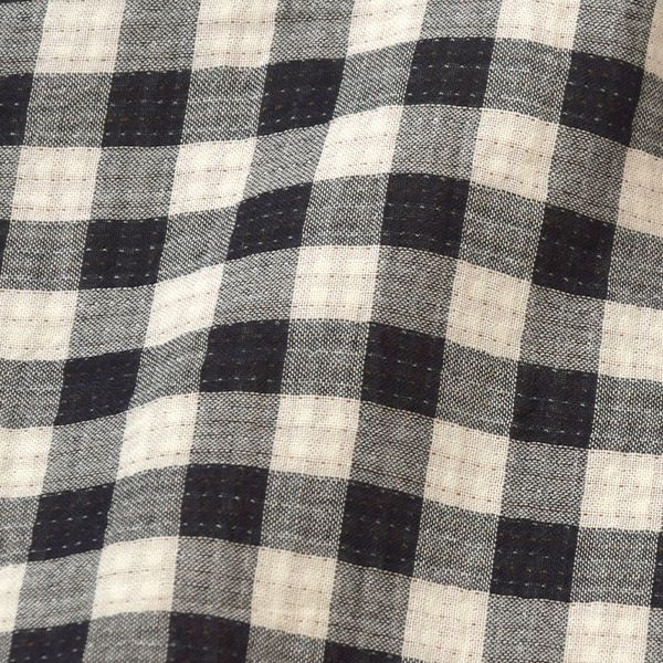 オーガニックコットン キッズ チェックシャツドレス(長袖)