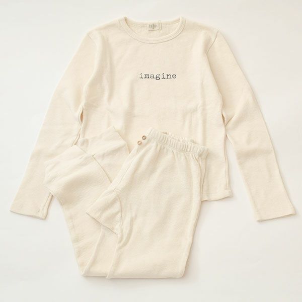 オーガニックコットン キッズ ソフトリブホームセット(長袖)