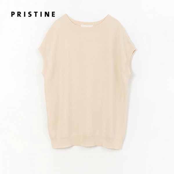 オーガニックコットン カステラニットベスト ナチュラル M