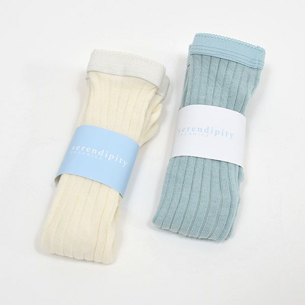 オーガニックコットン ベビーリブタイツ