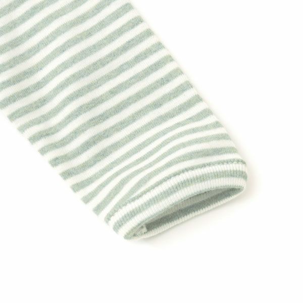 オーガニックコットン ベビー フライス足つきカバーオール