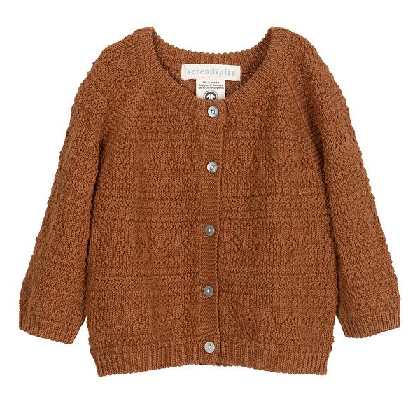 オーガニックコットン ベビー ニットカーディガン