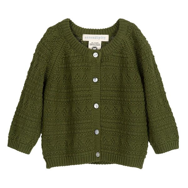 オーガニックコットン ベビー ニットカーディガン