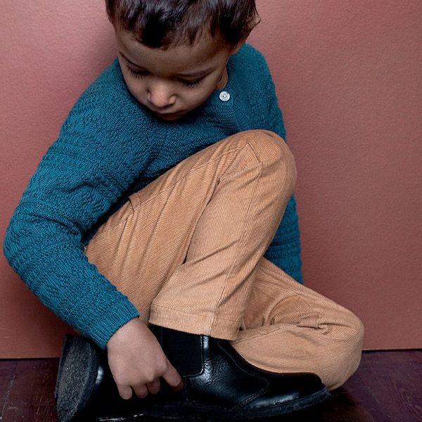 オーガニックコットン ベビー ニットカーディガン