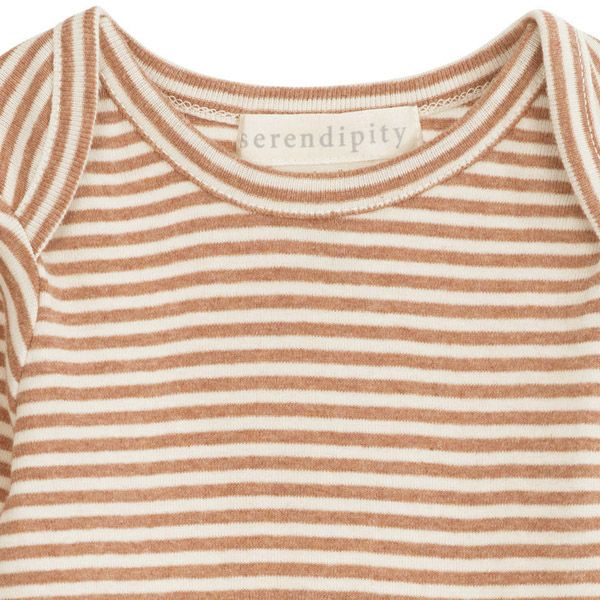 オーガニックコットン ベビー フライスＴシャツ(長袖)Stripe