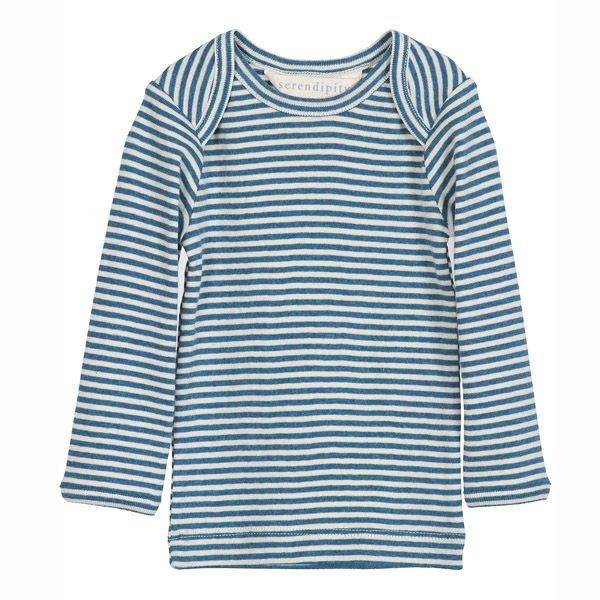 オーガニックコットン ベビー フライスＴシャツ(長袖)Stripe