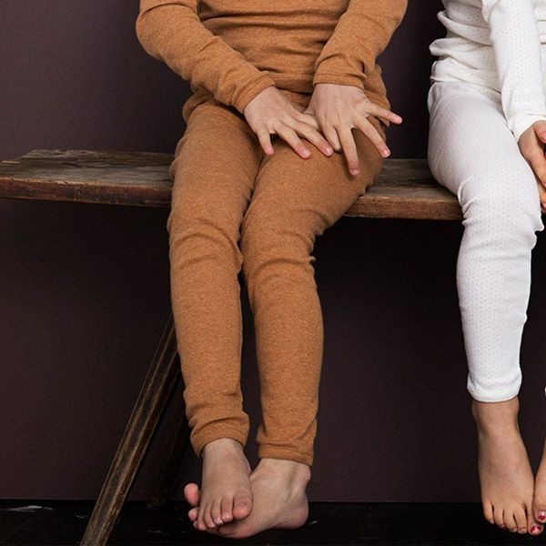 オーガニックコットン キッズフライスレギンス