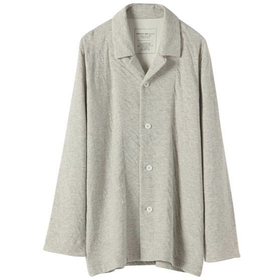 オーガニックコットン＆ヤク メンズエアニットボーダーパジャマ