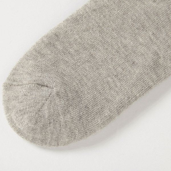 オーガニックコットン＆ヤク 二重ソックス グレー 22-24