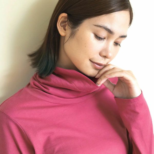 オーガニックコットン オフタートルトップ