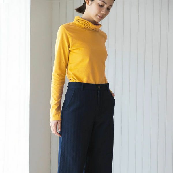 オーガニックコットン オフタートルトップ