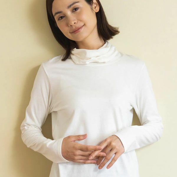 オーガニックコットン オフタートルトップ