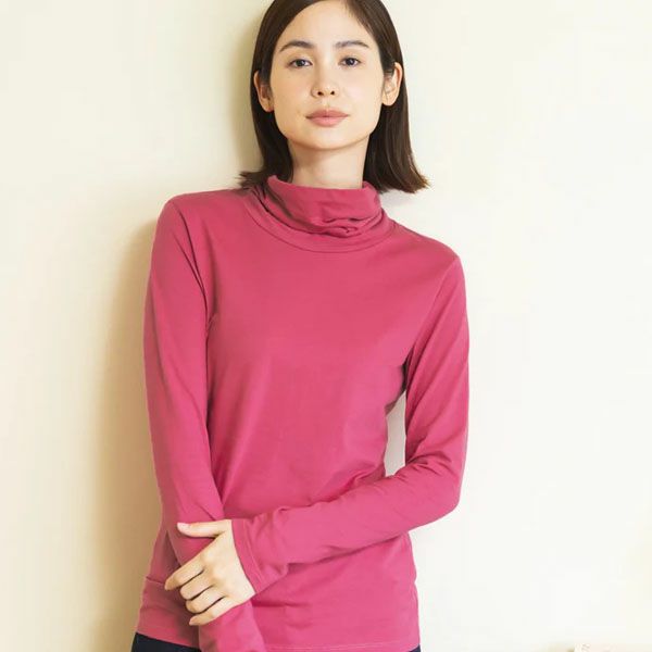 オーガニックコットン オフタートルトップ