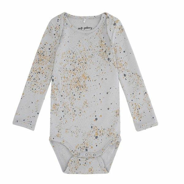 オーガニックコットン ベビーボディスーツMiniSplash(長袖)