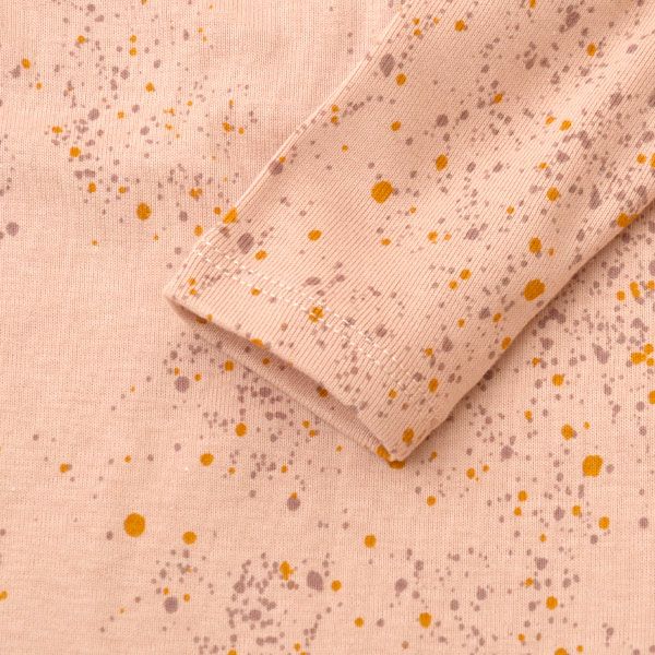 【SALE／20%OFF】 オーガニックコットン ベビー足つきカバーオールMiniSplash(長袖)