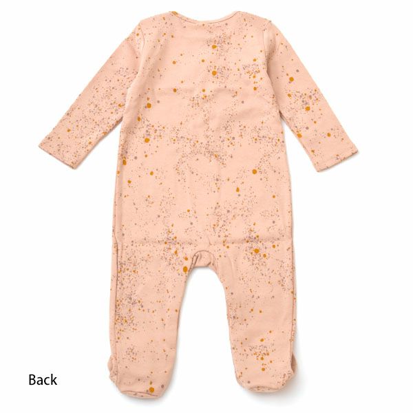 【SALE／20%OFF】 オーガニックコットン ベビー足つきカバーオールMiniSplash(長袖)