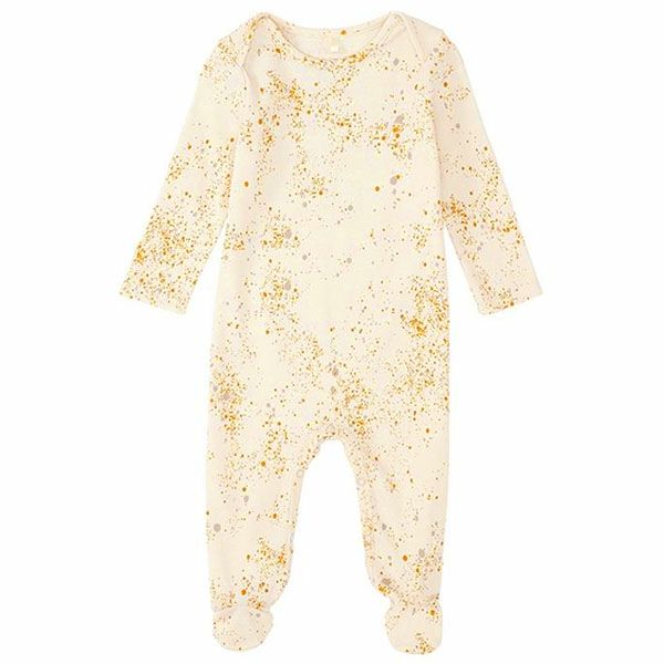 【SALE／20%OFF】 オーガニックコットン ベビー足つきカバーオールMiniSplash(長袖)