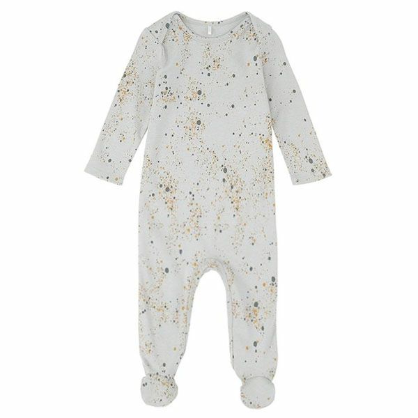 【SALE／20%OFF】 オーガニックコットン ベビー足つきカバーオールMiniSplash(長袖)
