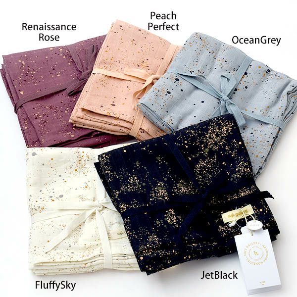 オーガニックコットン モスリンクロス 3枚セットMiniSplash