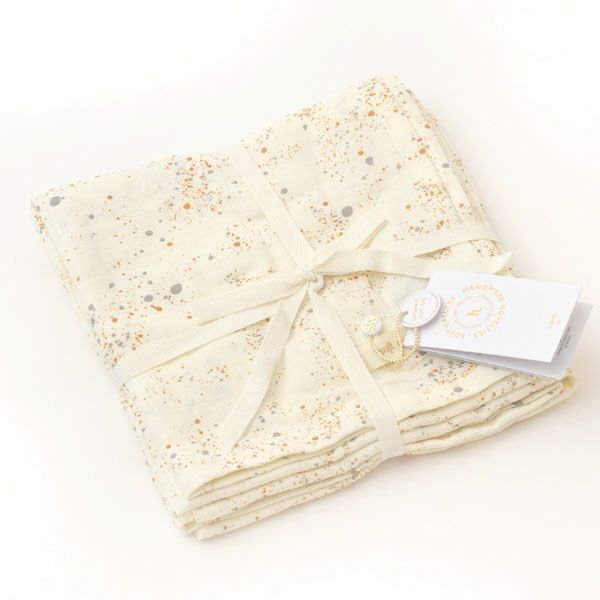 オーガニックコットン モスリンクロス 3枚セットMiniSplash