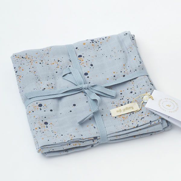 オーガニックコットン モスリンクロス 3枚セットMiniSplash