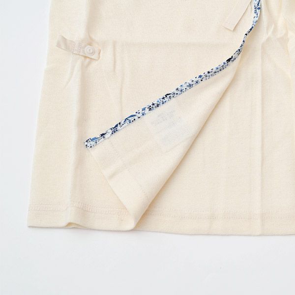 オーガニックコットン ベビー 吊天竺 中肌着 リバティ