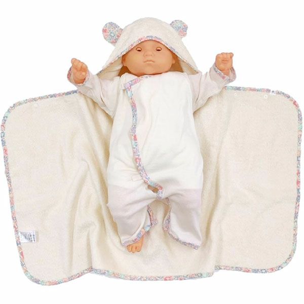 オーガニックコットン ベビー バスローブ リバティ