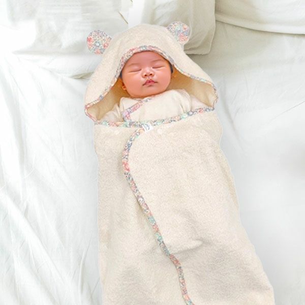 オーガニックコットン ベビー バスローブ リバティ