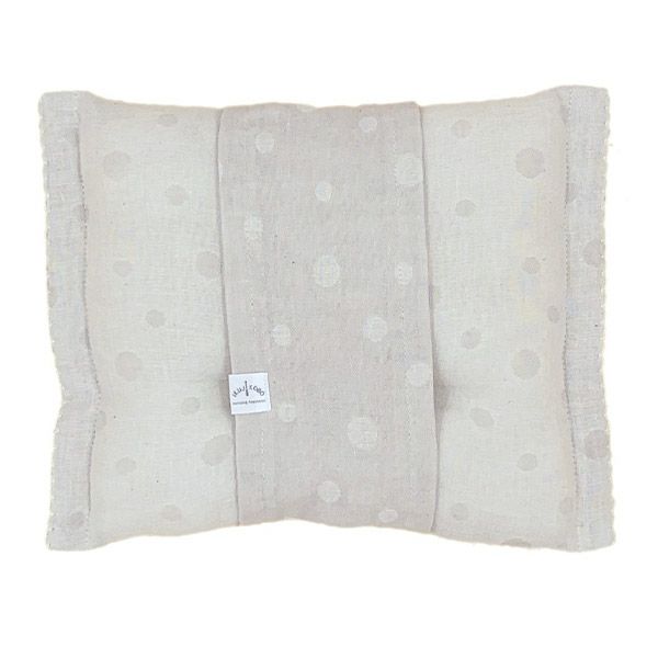 オーガニックコットン ベビー 二重織ガーゼ授乳まくら 水玉