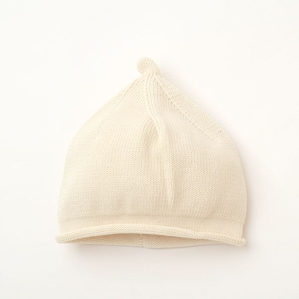 オーガニックコットン ベビー ニットどんぐり帽子